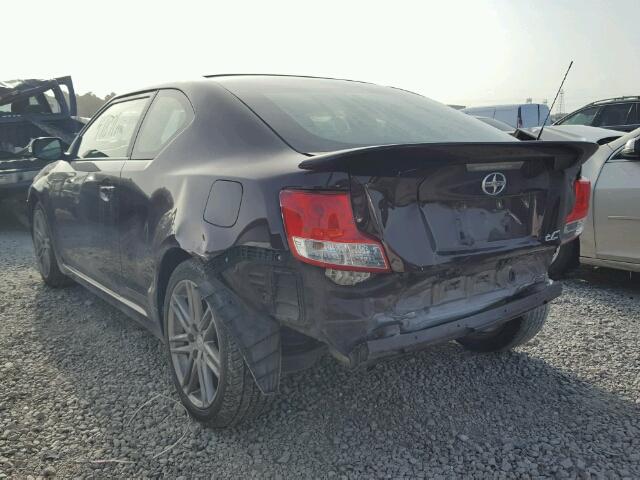 JTKJF5C78D3045483 - 2013 TOYOTA SCION TC 栗色 照片 3