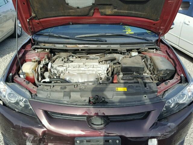 JTKJF5C78D3045483 - 2013 TOYOTA SCION TC 栗色 照片 7