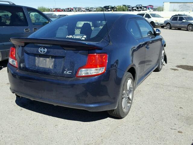 JTKJF5C76B3016531 - 2011 TOYOTA SCION TC BLUE photo 4