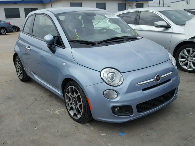 3C3CFFBR8FT657557 - 2015 FIAT 500 SPORT BLUE photo 1