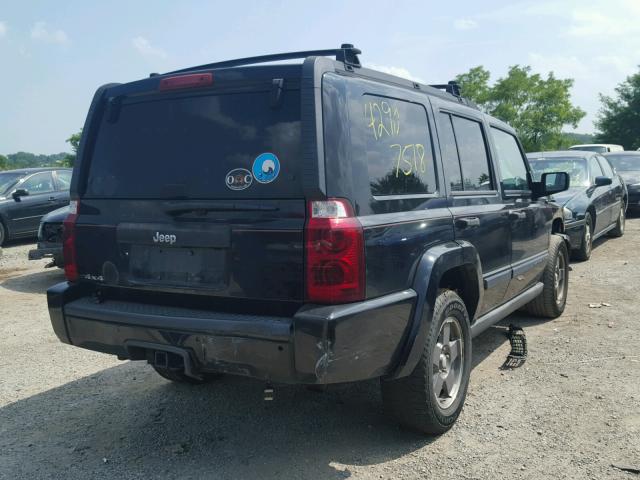 1J8HG48NX6C188578 - 2006 JEEP COMMANDER BLACK photo 4