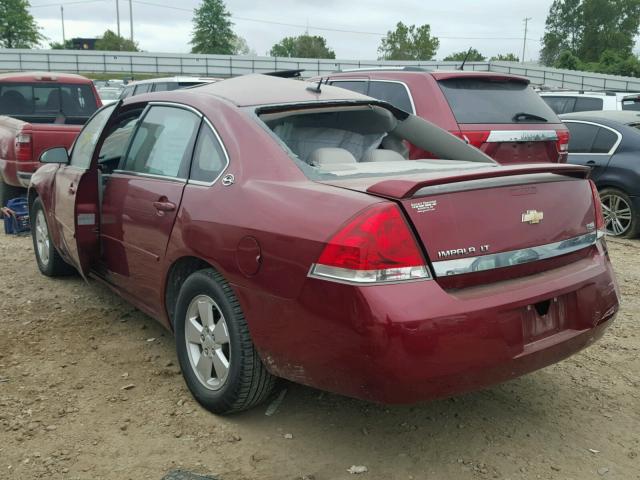 2G1WT58K479194304 - 2007 CHEVROLET IMPALA LT MAROON photo 3