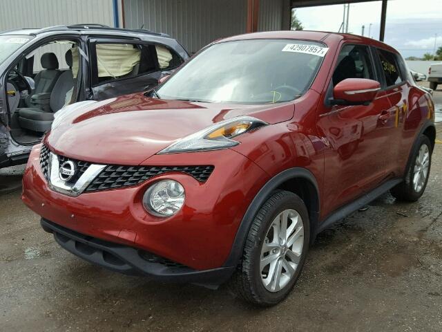 JN8AF5MR3FT510430 - 2015 NISSAN JUKE RED photo 2