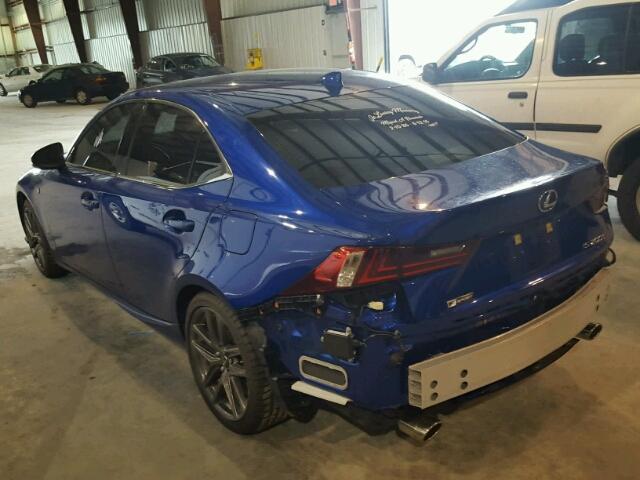 JTHBA1D22G5021094 - 2016 LEXUS IS 200T BLUE photo 3