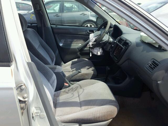 2HGEJ6616YH578599 - 2000 HONDA CIVIC BASE SILVER photo 5