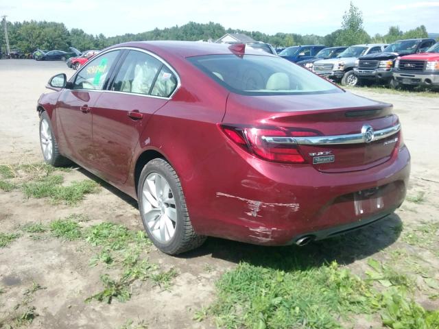 2G4GK5EX5G9131819 - 2016 BUICK REGAL RED photo 3