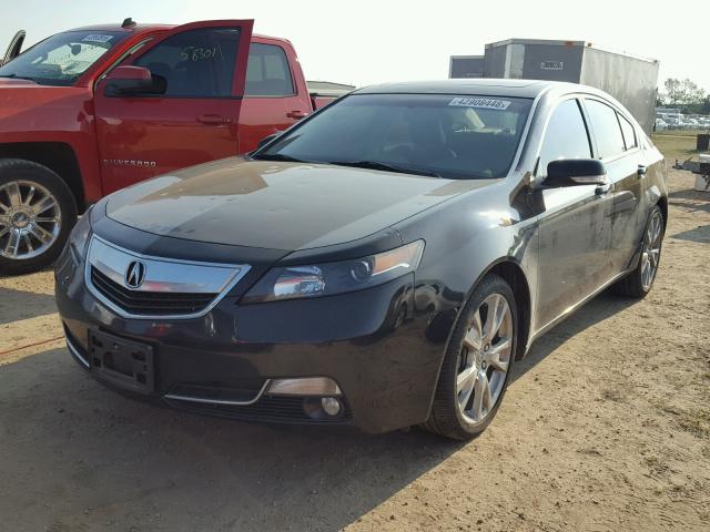 19UUA9F7XEA003076 - 2014 ACURA TL ADVANCE BLACK photo 2