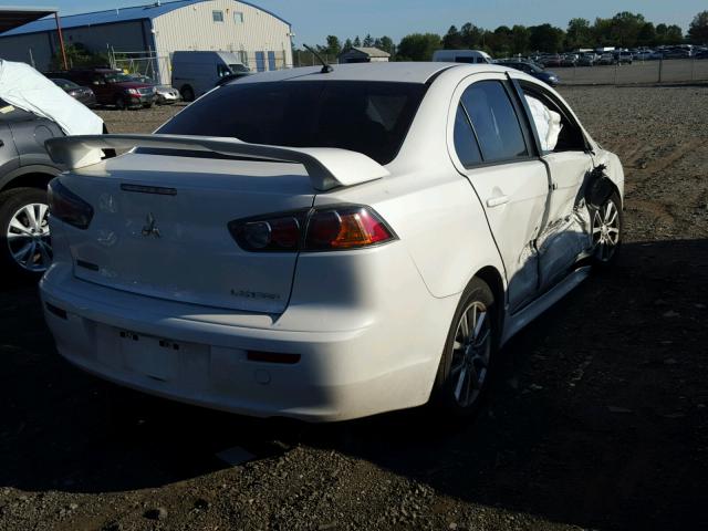 JA32U2FU9GU000714 - 2016 MITSUBISHI LANCER ES WHITE photo 4