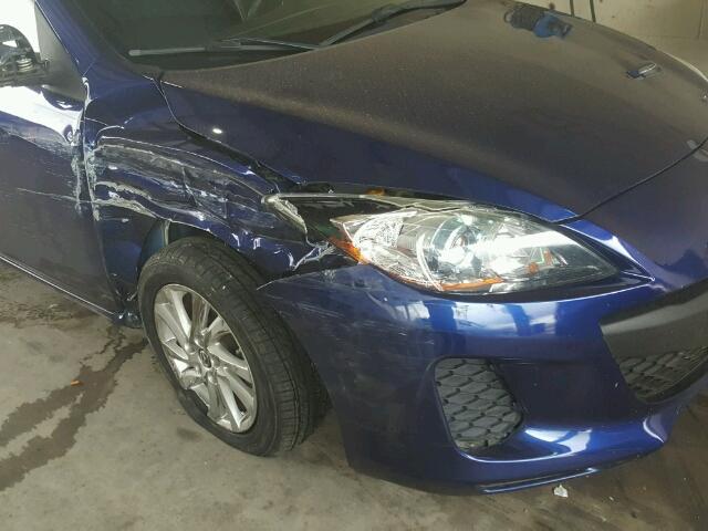 JM1BL1L75D1782472 - 2013 MAZDA 3 I BLUE photo 9