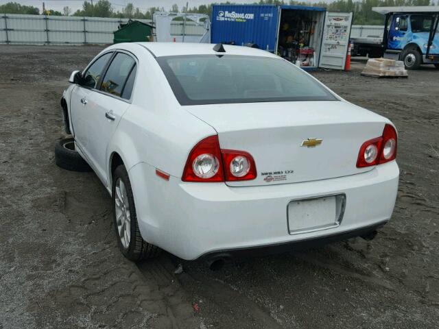 1G1ZG5E7XCF336318 - 2012 CHEVROLET MALIBU LTZ WHITE photo 3