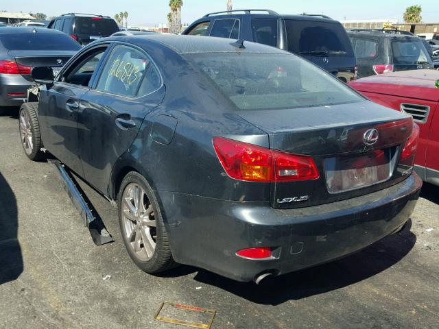 JTHBK262285082088 - 2008 LEXUS IS 250 CHARCOAL photo 3