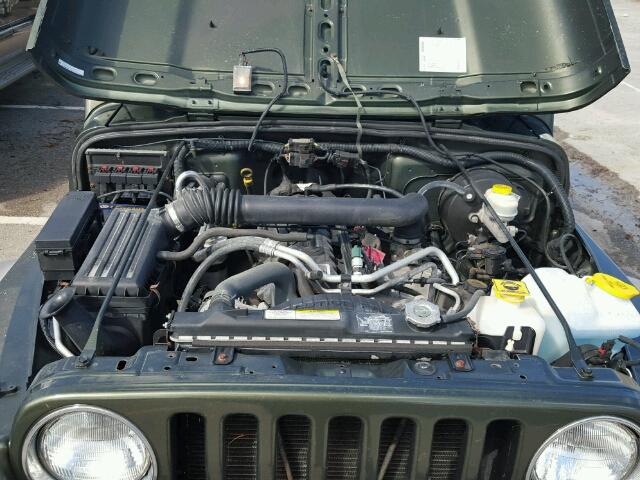 1J4FA49S66P781930 - 2006 JEEP WRANGLER / GREEN photo 7