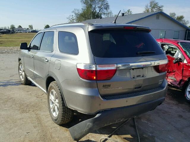 1C4RDHDG4CC278386 - 2012 DODGE DURANGO CR GRAY photo 3