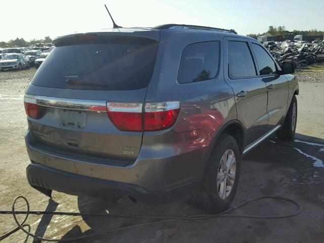 1C4RDHDG4CC278386 - 2012 DODGE DURANGO CR GRAY photo 4