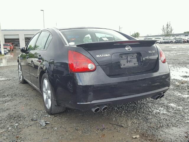 1N4BA41E67C816684 - 2007 NISSAN MAXIMA BLACK photo 3