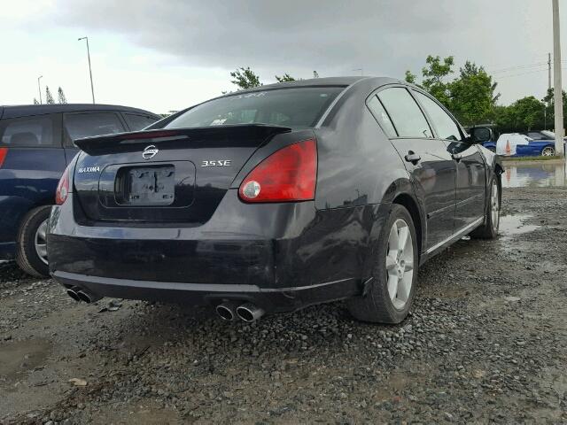 1N4BA41E67C816684 - 2007 NISSAN MAXIMA BLACK photo 4