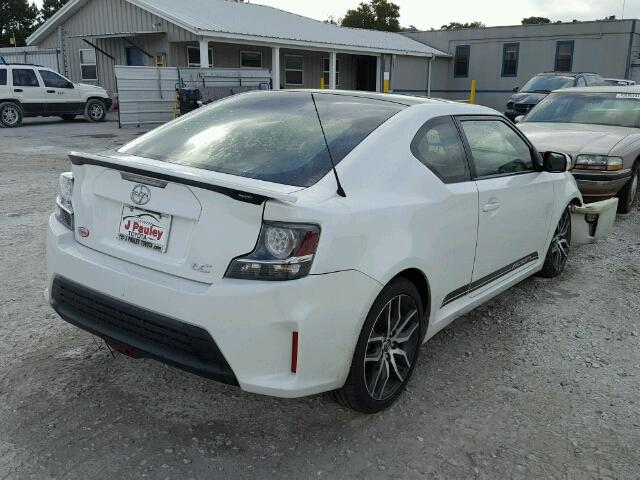 JTKJF5C76FJ003537 - 2015 TOYOTA SCION TC WHITE photo 4