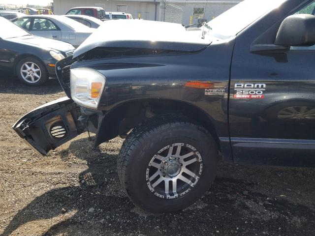 3D7KR28D97G755600 - 2007 DODGE RAM 2500 S Սև լուսանկար 9