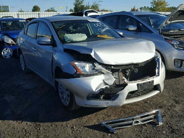 3N1AB7APXEY315908 - 2014 NISSAN SENTRA GRAY photo 1