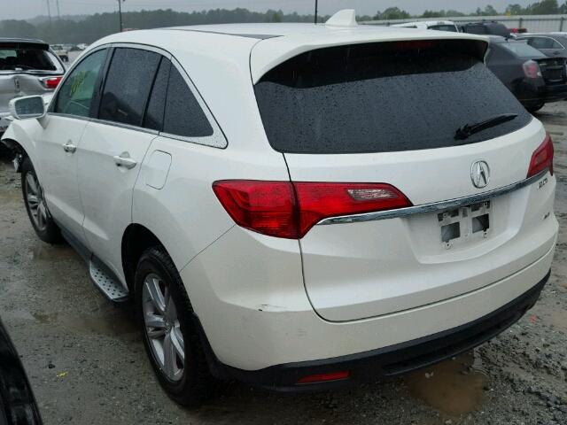 5J8TB4H56FL009373 - 2015 ACURA RDX WHITE photo 3