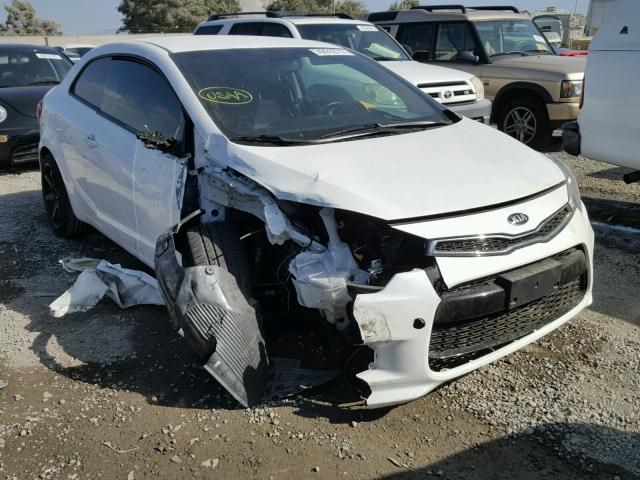 KNAFX6A83F5372664 - 2015 KIA FORTE EX WHITE photo 1