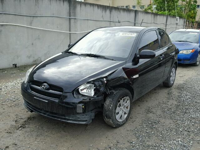 KMHCM3AC2AU160933 - 2010 HYUNDAI ACCENT BLACK photo 2