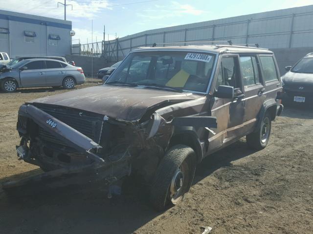 1JCMR7812JT009875 - 1988 JEEP CHEROKEE MAROON photo 2