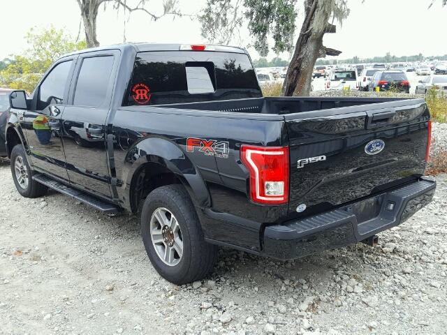 1FTEW1EP5GFA76031 - 2016 FORD F150 SUPER BLACK photo 3