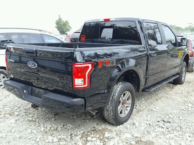 1FTEW1EP5GFA76031 - 2016 FORD F150 SUPER BLACK photo 4