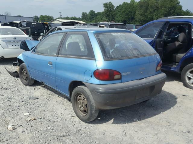 2C1MR2268S6780499 - 1995 GEO METRO BASE BLUE photo 3