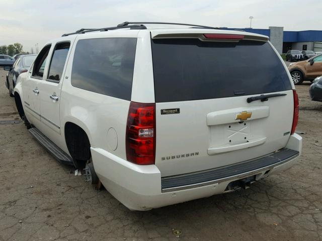 1GNSCKE01CR286601 - 2012 CHEVROLET SUBURBAN C WHITE photo 3