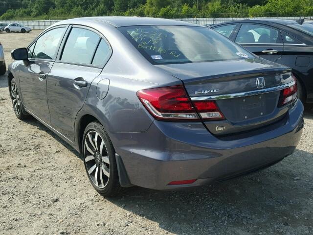 2HGFB2F93FH530362 - 2015 HONDA CIVIC EXL 灰色 照片 3