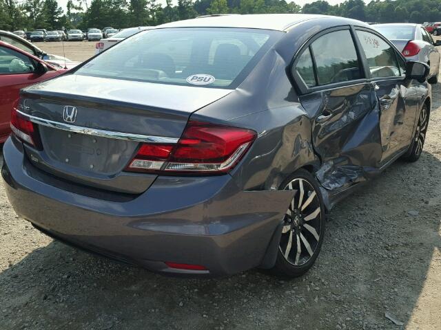2HGFB2F93FH530362 - 2015 HONDA CIVIC EXL 灰色 照片 4