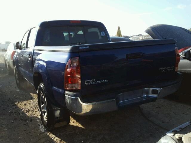 3TMJU62N68M063648 - 2008 TOYOTA TACOMA DOU BLUE photo 3