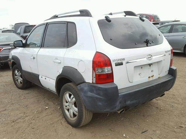 KM8JN72DX6U384106 - 2006 HYUNDAI TUCSON GLS WHITE photo 3