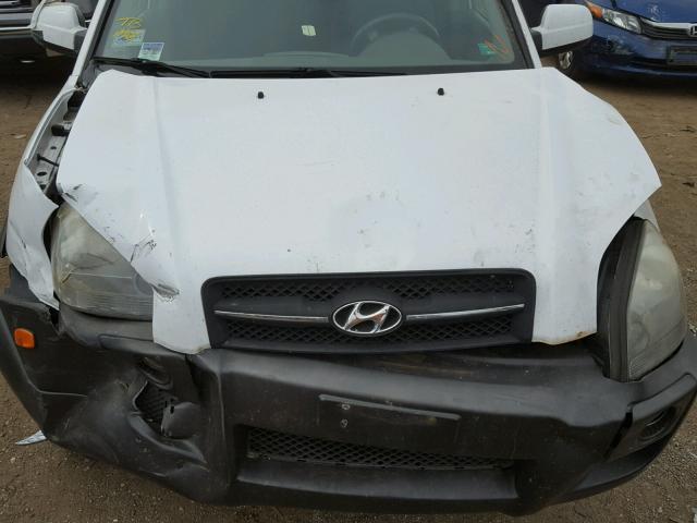 KM8JN72DX6U384106 - 2006 HYUNDAI TUCSON GLS WHITE photo 7