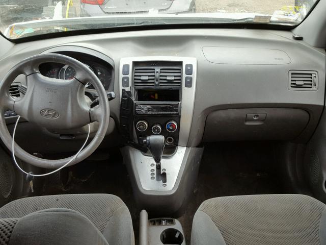 KM8JN72DX6U384106 - 2006 HYUNDAI TUCSON GLS WHITE photo 9