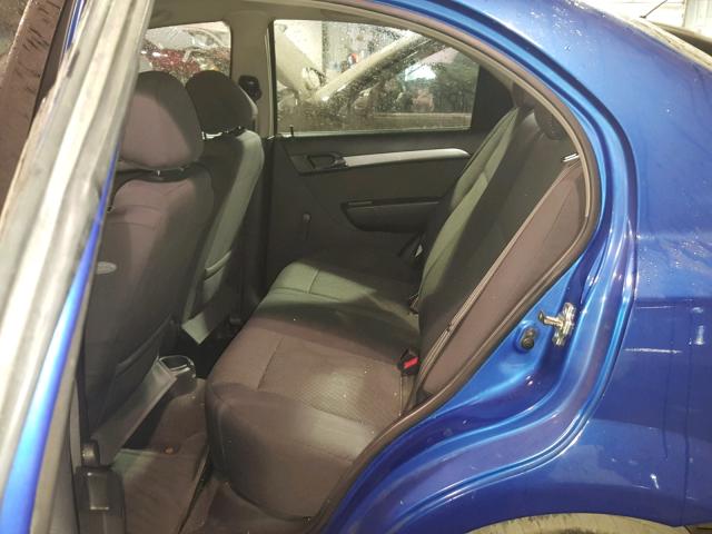 KL1TD56697B128270 - 2007 CHEVROLET AVEO BASE Niebieski zdjęcie 6