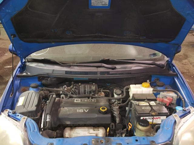 KL1TD56697B128270 - 2007 CHEVROLET AVEO BASE Niebieski zdjęcie 7