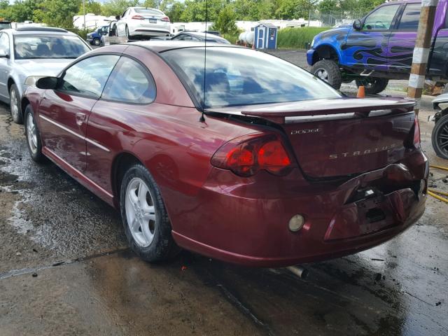 4B3AG42G94E151722 - 2004 DODGE STRATUS SX RED photo 3