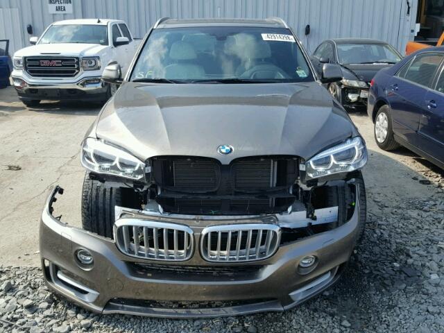 5UXKR0C55H0V50164 - 2017 BMW X5 XDRIVE3 BROWN photo 9