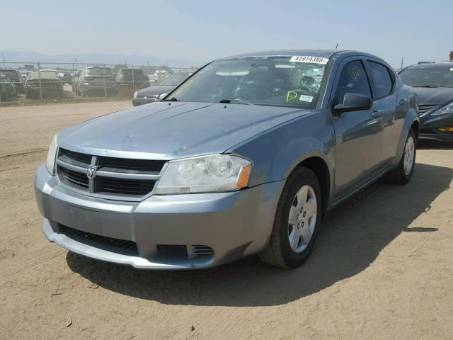 1B3CC4FB7AN178241 - 2010 DODGE AVENGER SX SILVER photo 2