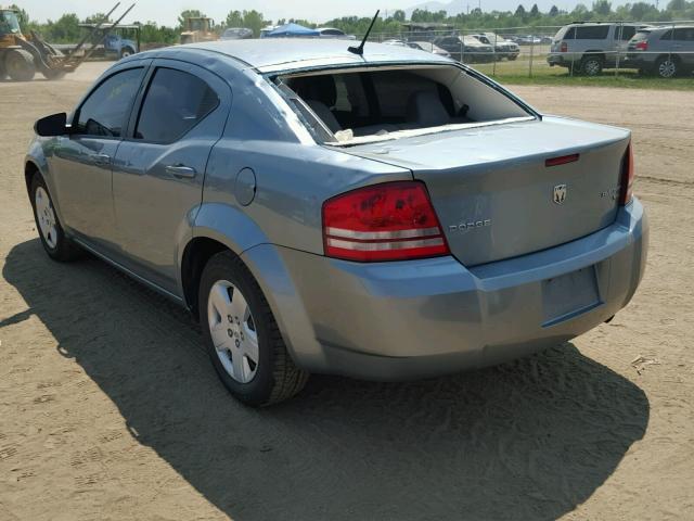 1B3CC4FB7AN178241 - 2010 DODGE AVENGER SX SILVER photo 3