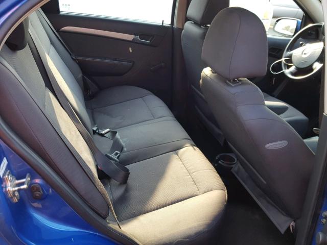 KL1TD5DE4AB109269 - 2010 CHEVROLET AVEO LS BLUE photo 6