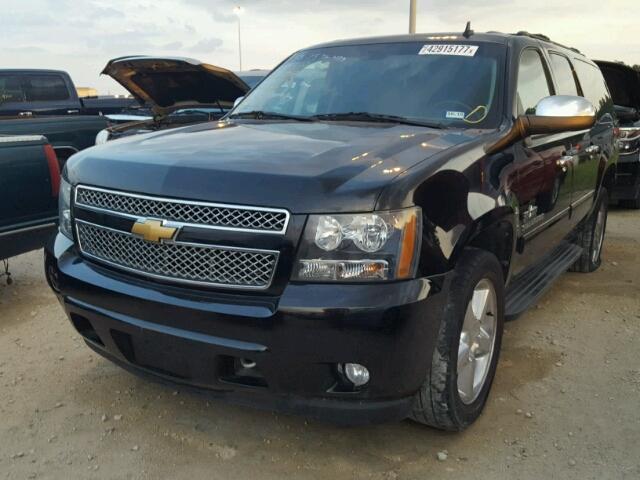 1GNSCHE06CR323175 - 2012 CHEVROLET SUBURBAN C BLACK photo 2