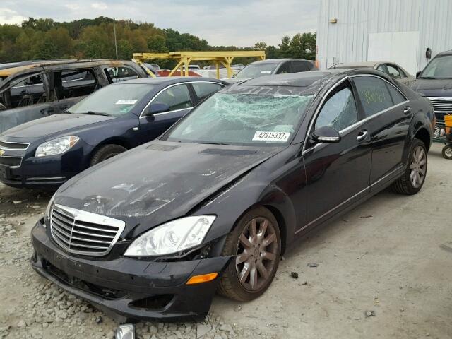 WDDNG86X18A225219 - 2008 MERCEDES-BENZ S 550 4MAT BLACK photo 2