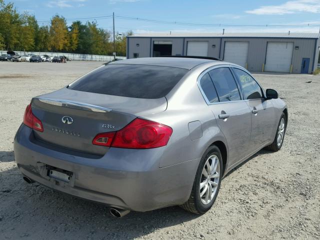 JNKBV61F67M811058 - 2007 INFINITI G35 GRAY photo 4