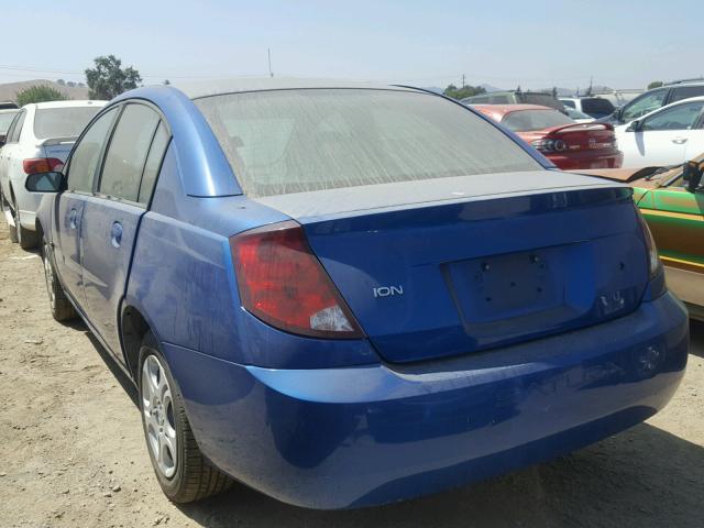 1G8AJ52F14Z224082 - 2004 SATURN ION LEVEL BLUE photo 3