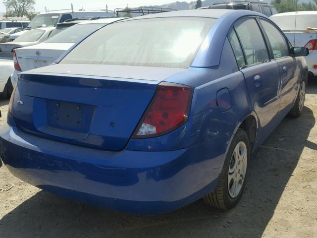 1G8AJ52F14Z224082 - 2004 SATURN ION LEVEL BLUE photo 4