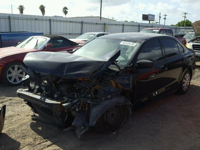 3VW2K7AJ4EM441408 - 2014 VOLKSWAGEN JETTA BASE Սև լուսանկար 2